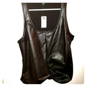 Express Faux leather tank
